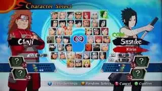 Todos os personagens - Naruto Shippuden Ultimate Ninja Storm 2 - APRENDENDO A JOGAR