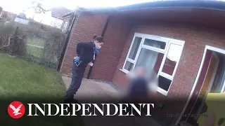 Footage shows arrest of man who stabbed his neighbour to death over motorbike noise