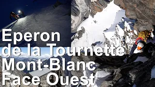 Eperon de la Tournette refuge Quintino Sella West Face of Mont-Blanc mountain mountaineering