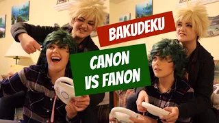 BakuDeku Canon Vs Fanon Cosplay Skit (and BLOOPERS)