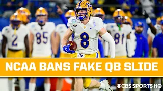 NCAA Rules Committee Bans QBs From Fake Sliding | CBS Sports HQ