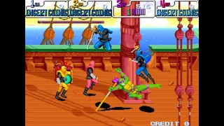 Teenage Mutant Ninja Turtles - Turtles in Time Arcade 1cc Donatello difficulty normal