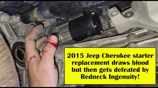 2015 Jeep Cherokee 2.4L starter replacement is a real PITA - Red Neck Engineering saves the day!