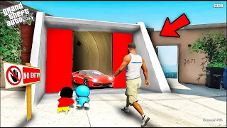 GTA 5 : Shinchan Opened The Most Secret And Hidden Tunnel🕳️ Near Franklin's House