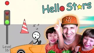 HELLO STARS!! EL JUEGO DE LA BOLITA 🔴Y LA ESTRELLA ⭐ Dani y Evan juegan en su IPAD