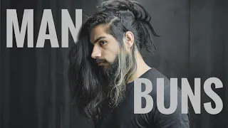 The Best Man Buns Compiled In 1 Video - Man Bun Tutorial Long Hair