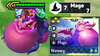 The Real Dragon - 3 Star Nomsy Manazane + 7 Mage | TFT SET 7.5