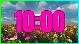10 Minute Timer With Music | SPRING - FLOWERS - CLASSROOM |
