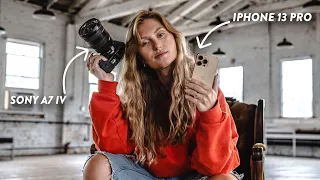 IPHONE 13 PRO vs. SONY A7 IV - Side by Side Video Comparison