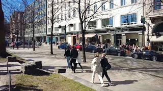 Helsinki Spring Walk 2023 - Warm & Busy Saturday Afternoon in the City Center
