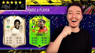 DRAFT BOMBA DE 93 RATING CU PELE 99 PRIME ICON MOMENTS !!! FIFA 21 ROMANIA !!!