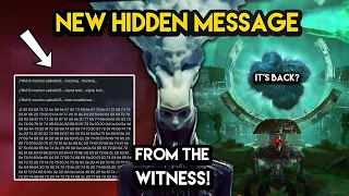 Destiny 2 - SECRET MESSAGE FROM THE WITNESS! Black Heart Returns?