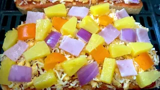 AIR FRYER  HAWAIIAN BREAD PIZZA RECIPE