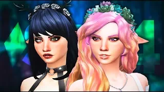 Сестрички-ведьмы - The Sims 4 CAS - Хорошая ведьма и плохая ведьма (Создание Персонажа)