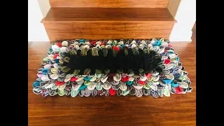 DIY: DoorMat made out of Upcycled Old Clothes/Shirts {MadeByFate} #237