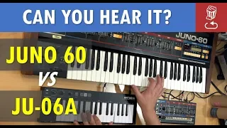 Roland JU-06A vs JUNO 60 // Can you tell the difference? (JU06A Review)