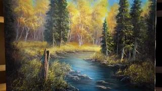 Autumn River - Landscape Painting