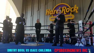 DMITRY BIVOL VS ISACC CHILEMBA  WEIGH - IN