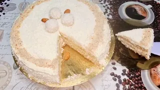 Торт Рафаэлло | Raffaello Cake Recipe | Almond Coconut Cake Recipe