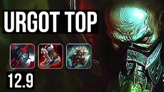 URGOT vs RIVEN (TOP) | Rank 7 Urgot, 1.2M mastery, 9/2/5, Legendary | BR Challenger | 12.9