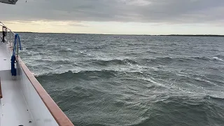 Tarpon Harbor Key Largo, Fl Storm conditions Anchored waiting for Superbowl using Starlink