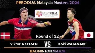 Viktor AXELSEN (DEN) vs Koki WATANABE (JPN) | Malaysia Masters 2024 Badminton