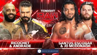 RAW 22/4/24 FULL MATCH - The Judgment Day vs Andrade & Ricochet