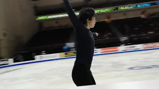 Cha Jun-hwan. Skate America. Practice 10.17.19