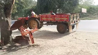 Eicher:188 tractor with trolley....