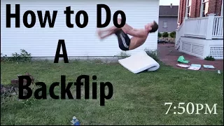 I LEARNED TO BACKFLIP IN UNDER 6 HOURS!!!(Progression)