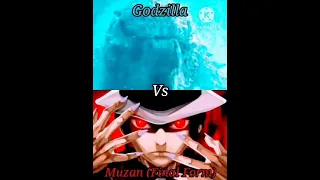 Godzilla 🆚 Muzan (Final Form) #monsterverse #demonslayer