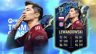 FIFA 22: ROBERT LEWANDOWSKI 97 TOTS PLAYER REVIEW I FIFA 22 ULTIMATE TEAM