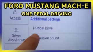 Ford Mustang Mach-E - One Pedal Driving [OPD] Possible?