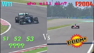 F1 2020 Mercedes vs 2004 Ferrari! "DIRECT COMPARISON!!"