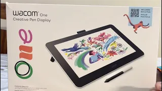 Unboxing My Wacom One Creative Pen Display |