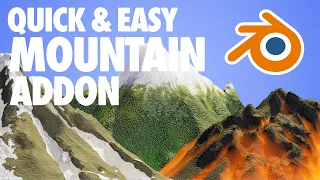 Create Mountain in Just a Minute ! BEST BLENDER 3D LANDSCAPE ADDON | BLENDER 3D TUTORIAL