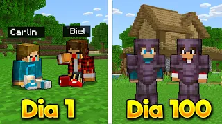 SOBREVIVI 100 DIAS NO MINECRAFT COM MÁQUINAS OPS