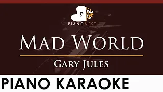 Gary Jules - Mad World - HIGHER Key (Piano Karaoke Instrumental)