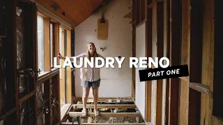 Our DIY Laundry Makeover Begins! Part 1 Demo & Planning