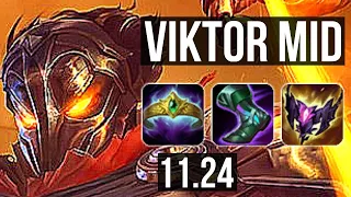 VIKTOR vs KATARINA (MID) | Rank 5 Viktor, 8/2/10, Godlike | BR Grandmaster | 11.24