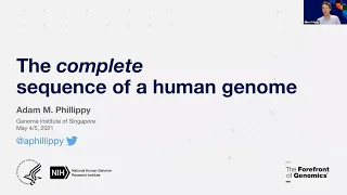 Genome: The GIS Speaker Series - Dr Adam Phillippy