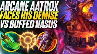 Arcane comet Aatrox faces his demise against freshly buffed Nasus! | Carnarius | League of Legends