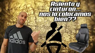 Como colocar bien ASIENTO y CINTURON# Como colocar el asiento del conductor