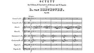 Wind Octet in E-flat major Op.103 By Ludwig van Beethoven (with Score)