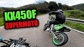 CHASING KAWASAKI KX450F SUPERMOTO | PURE SOUND!