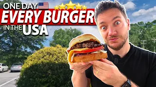I FORCE My German Husband to try EVERY BURGER in the USA!