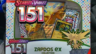 151 Zapdos ex Collection Box - Pokemon Cards Opening