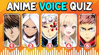 Can You Guess the Anime Character From Their Voice? | Anime Voice Quiz