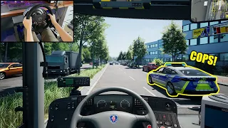 CRAZIEST BUS DRIVER!!! - THE BUS Steering Wheel Gameplay