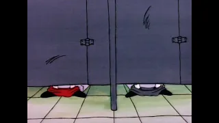 Beavis & Butt-Head are taking a dump.